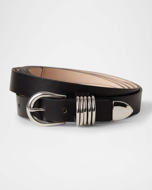 Hollyhock Triple Wrap Calf Leather Medium Belt